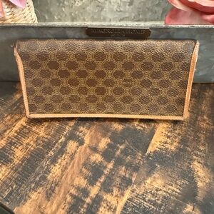 Celine Macadam leather long wallet M10